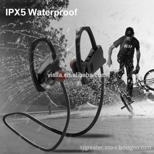 headphones wireless bluetooth with logo sport Bluetooth headsets technology ipx7 waterproof earphones